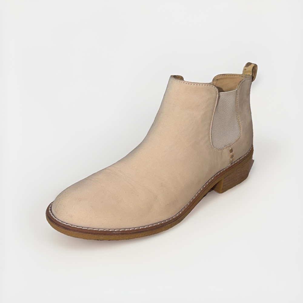 Sperry Top Sider Maya Chelsea Leather Boots Size 8.5 M Tan Pull On